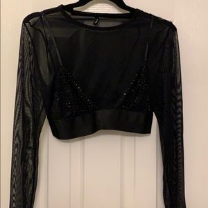 Mesh crop top